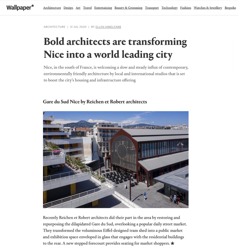 Reichen & Robert - Wallpaper* Magazine - "Bold architects are transforming Nice into a world leading city"